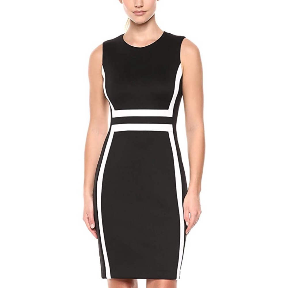 Calvin Klein Color Block Sheath Dress